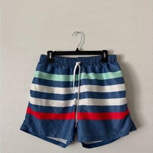 Striped Blue Men's Shorts